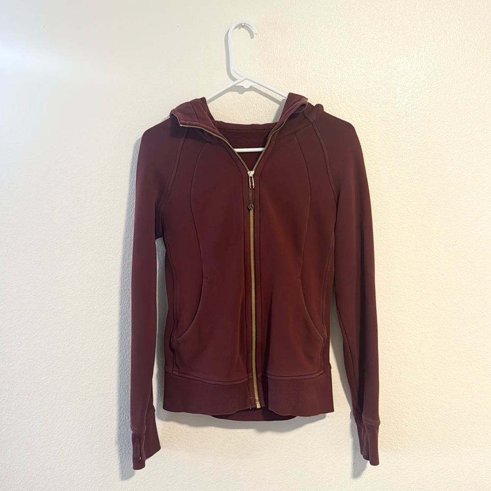 Lululemon Scuba Zip Up Jacket Define Maroon Hoodie Sweatshirt